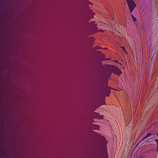Modello floreale, sfondo viola . — Vettoriale Stock