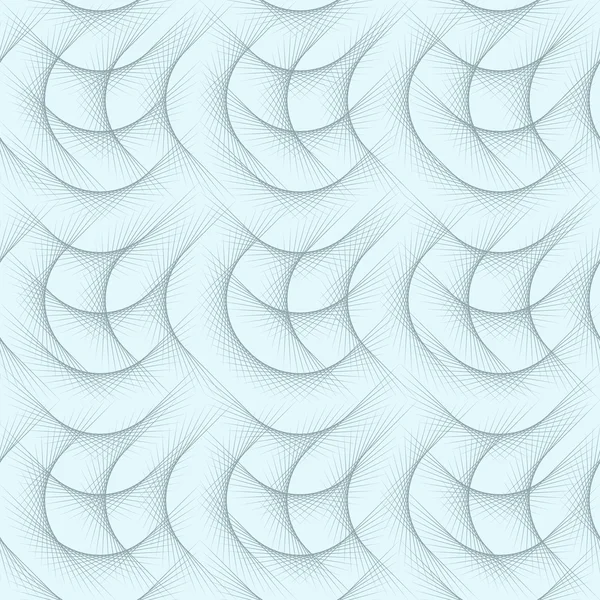 Blå bakgrund, grå linjer sammanflätade. — Stock vektor