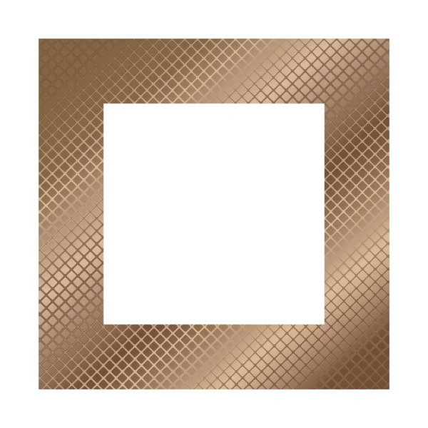 Golden frame for a photo. — Stock Vector