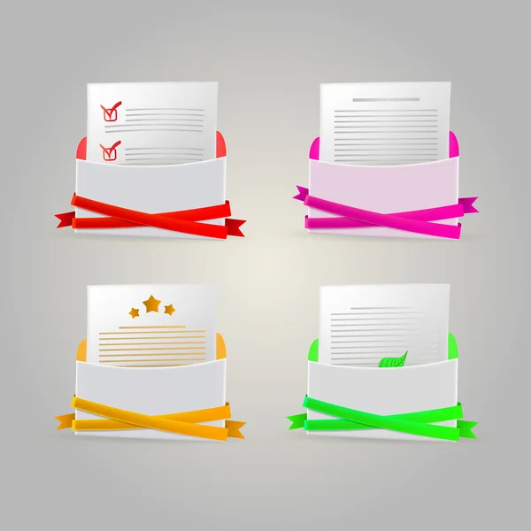 Illustration des enveloppes — Image vectorielle