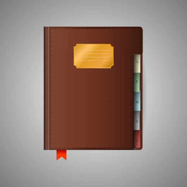 Ilustración del cuaderno — Vector de stock