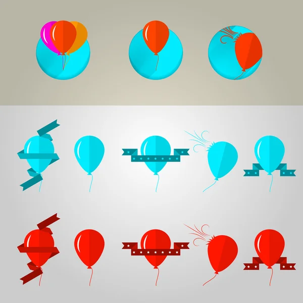 Ilustración de globos — Vector de stock