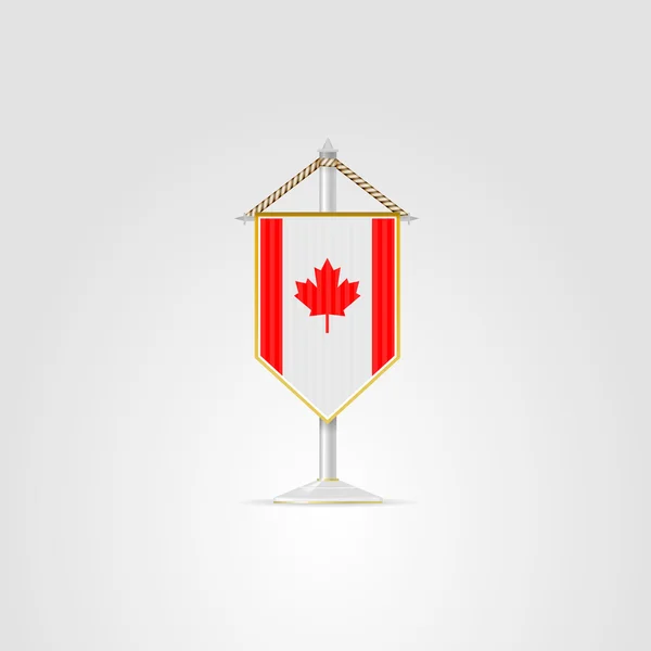Illustration der nationalen Symbole der nordamerikanischen Länder. Kanada. — Stockvektor