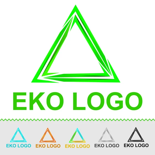 Öko-Logo für Organisation oder Unternehmen — Stockvektor