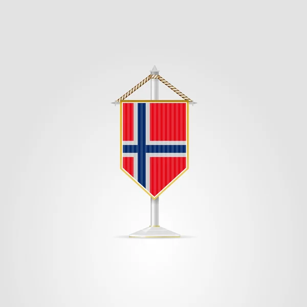 Illustration av medborgaresymbolerna av europeiska länder. Norge. — Stockfoto
