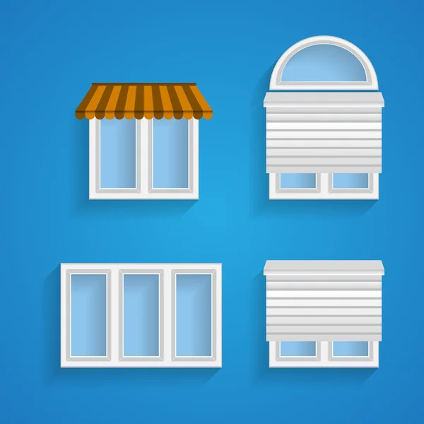 Iconos para ventanas — Archivo Imágenes Vectoriales