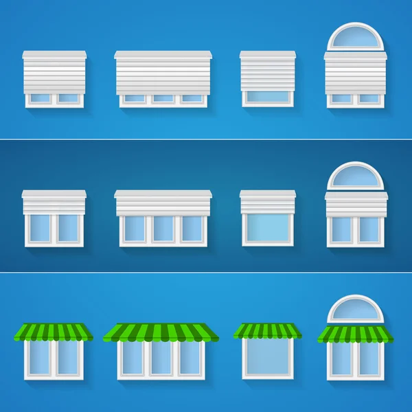 Ícones para janelas —  Vetores de Stock
