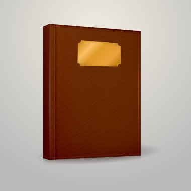 kahverengi defter vektör çizim