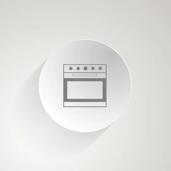 Icono de vector plano para horno — Archivo Imágenes Vectoriales