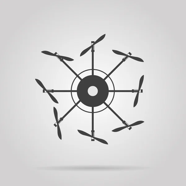 quadrocopter vektör simgesi