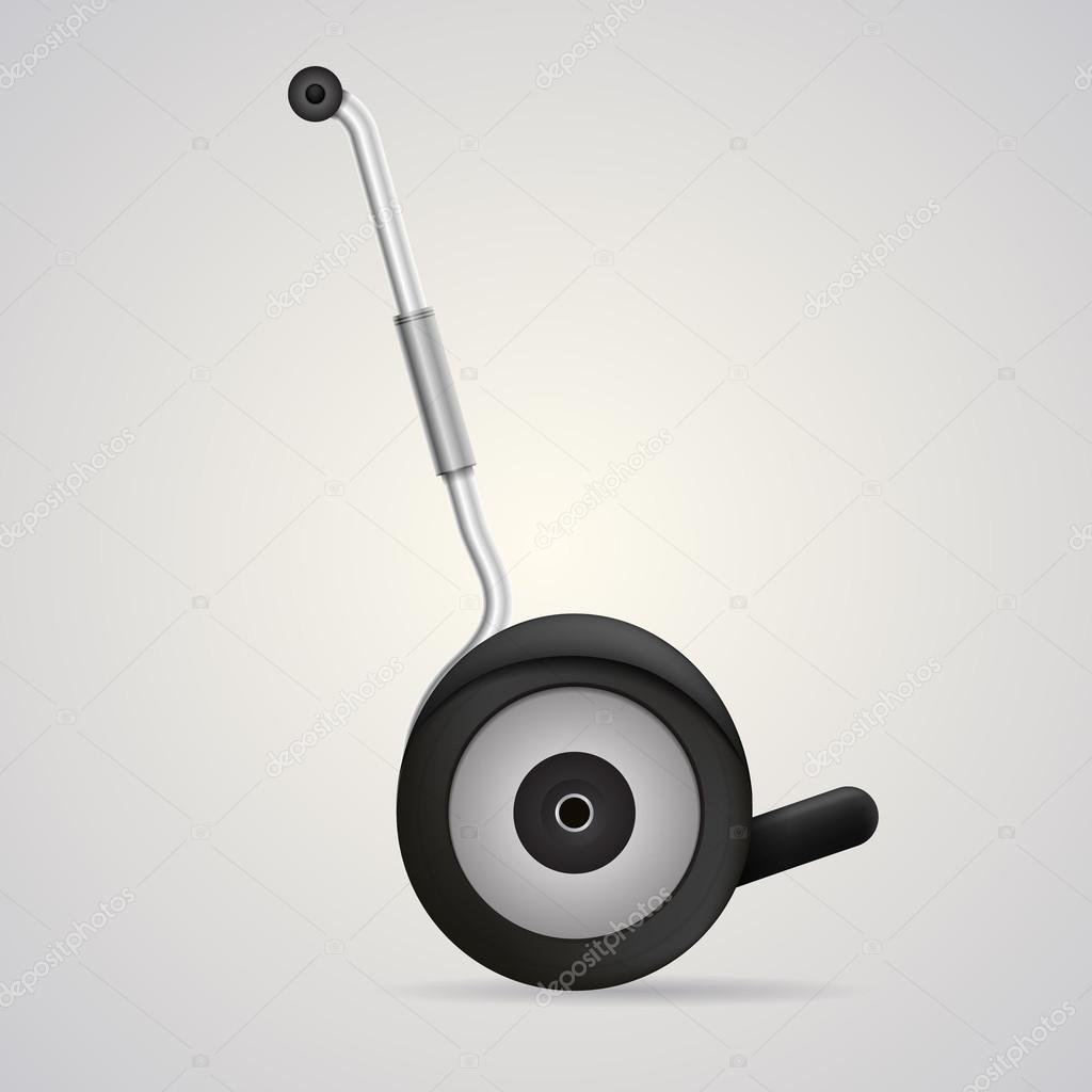Vector illustration of segway a side view.