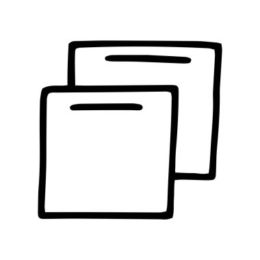 Çıkartmalar satır vektör karalaması basit simge tasarımı