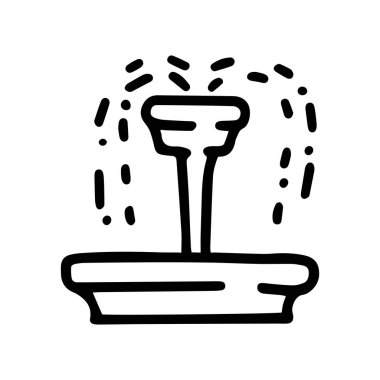 sütun kaynağı çizgisi vektör karalaması basit simge