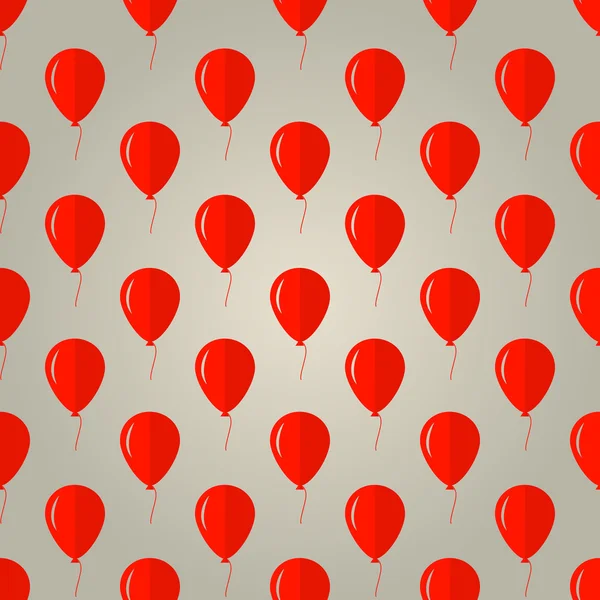 Fondo vectorial para globos rojos — Vector de stock