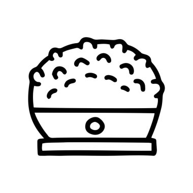 vücut masaj çizgisi vektör karalaması basit simge