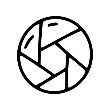 kamera kepenk çizgisi vektör karalaması basit simge