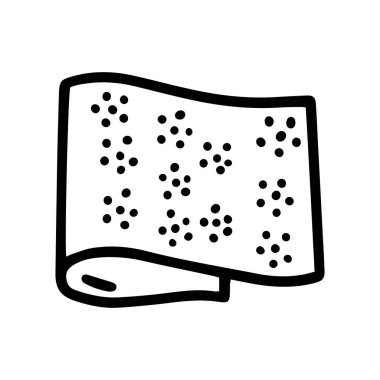 Masaj mat çizgisi vektör karalaması basit simge