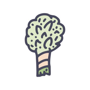 sauna süpürgesi renk vektörü basit simge karala