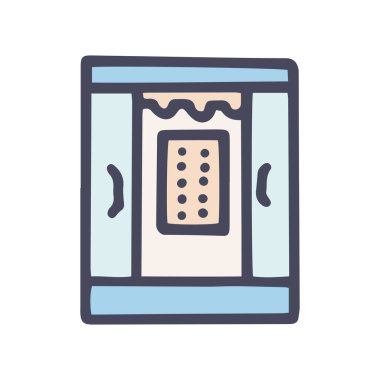 duş renk vektörü karalama basit simge tasarımı