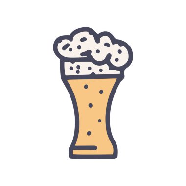 bira renk vektörü karalama basit simge tasarımı