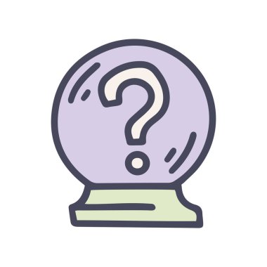 kristal top renk vektör karalama basit simgesine cevap verir