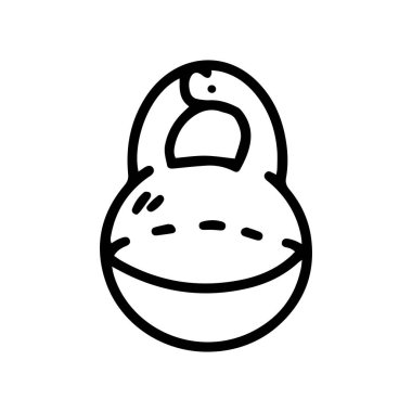 Geometrik tutuş çizgisi vektör karalaması basit simge