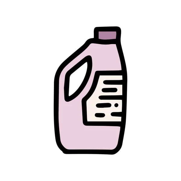Prodotti chimici domestici colore vettore doodle semplice icona — Vettoriale Stock