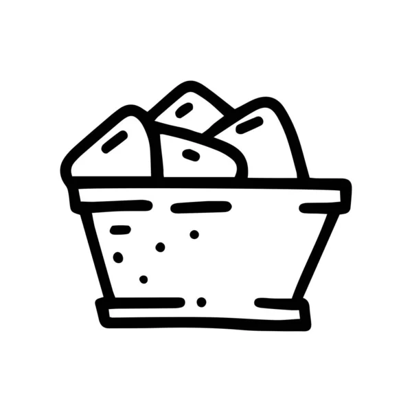 Векторные каракули nachos — стоковый вектор