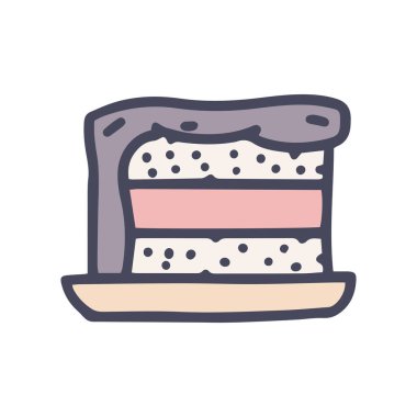 kek rengi vektör karalama basit simge tasarımı