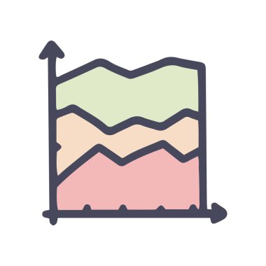 alan çizelgesi renk vektörü karalaması basit simge