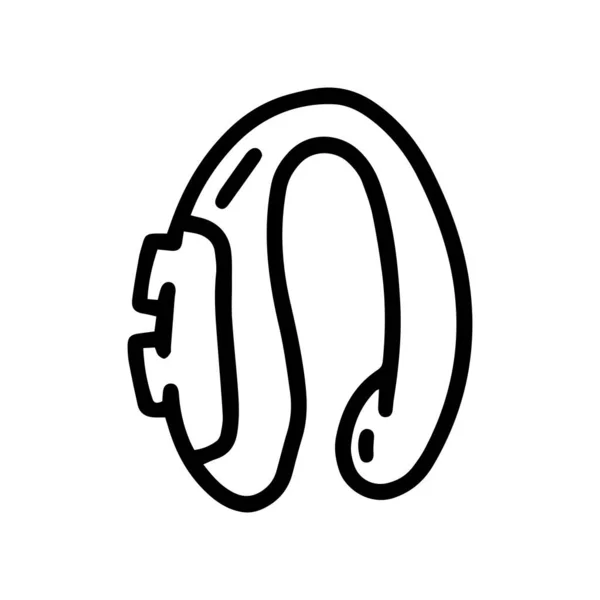 Linea vibratore vaginale vettore doodle semplice icona — Vettoriale Stock
