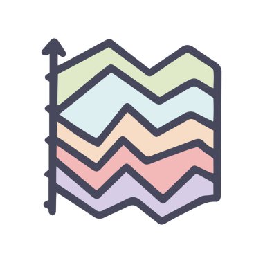 aerografik renk vektörü karalaması basit simge tasarımı