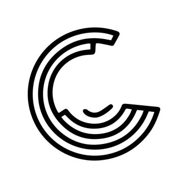 dairesel çizelge çizelgesi vektör karalaması basit simge