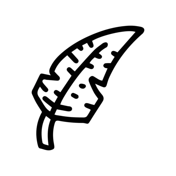 Linea di piume solletico vettore doodle semplice icona — Vettoriale Stock