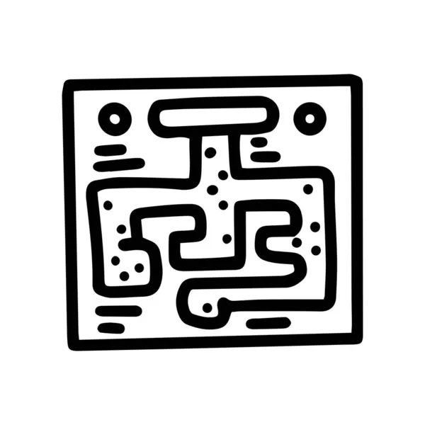 Μυρμήγκι γραμμή αγρόκτημα διάνυσμα doodle απλό εικονίδιο — Διανυσματικό Αρχείο