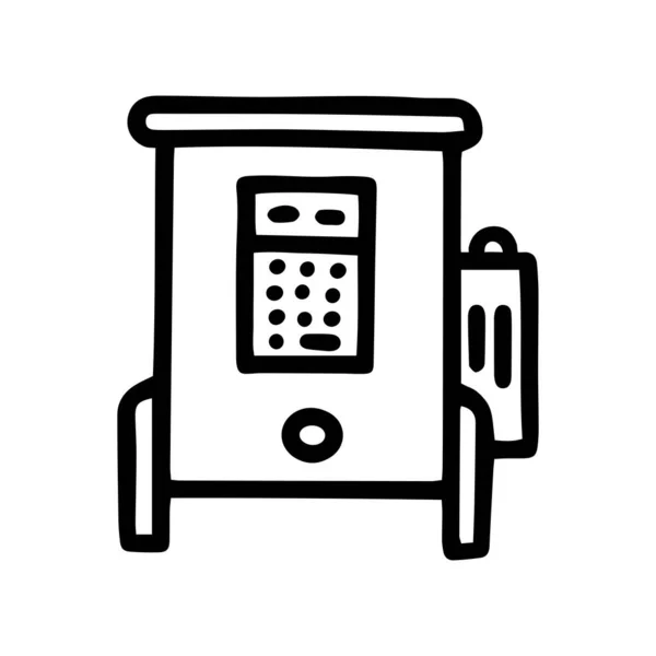 Mel elétrico extrator linha vetor doodle ícone simples — Vetor de Stock