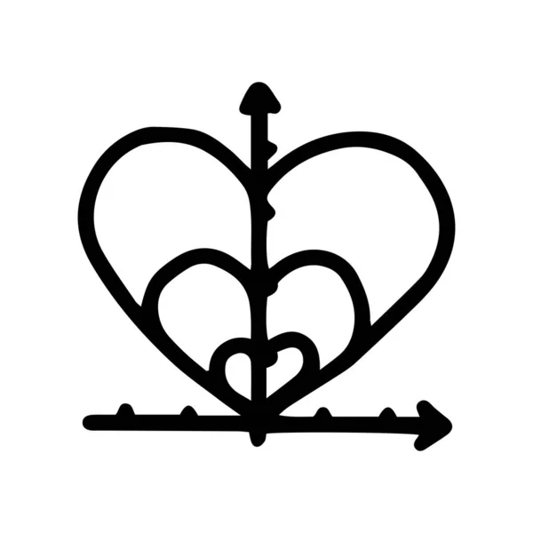 Polardiagramm-Linienvektor-Doodle einfaches Symbol — Stockvektor