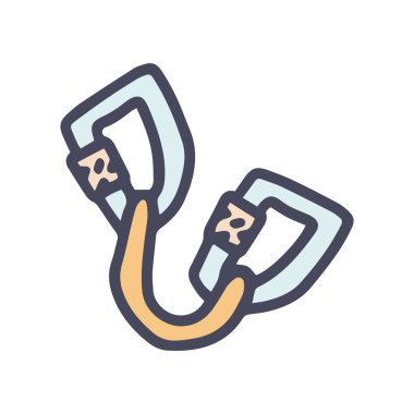 Tırmanan hızlı çizim renk vektörü karalama basit simgesi