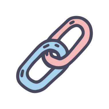 bağlantı renk vektörü karalama basit simge tasarımı