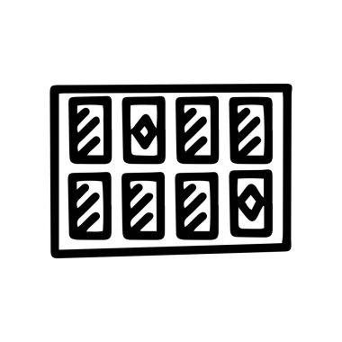 Basit bir oyun çizgisi çizimi simgesi bul