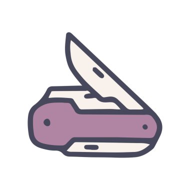 çakı rengi vektör karalaması basit simge