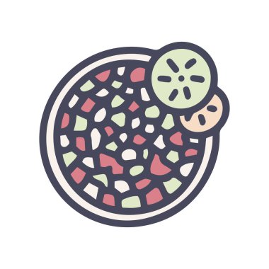 pico de gallo renk vektör karalama basit simge