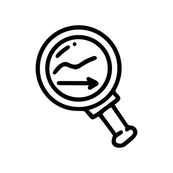 Internet tráfego linha de pesquisa vetor doodle ícone simples — Vetor de Stock