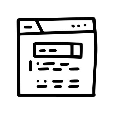 Arama sonuçları çizgisi karalama basit simgesi