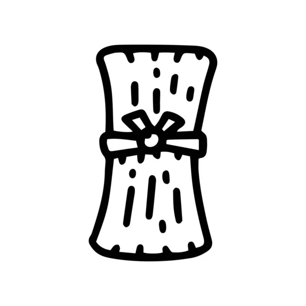 Tamales line vector doodle design semplice icona — Vettoriale Stock