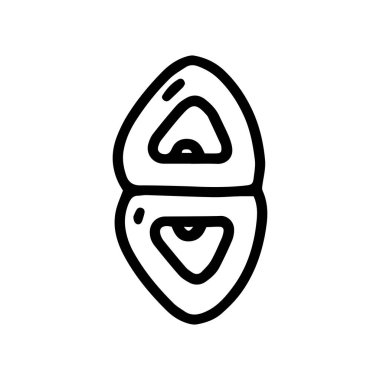 Dönen halkalar çizgi karalama basit simgesi tırmanma