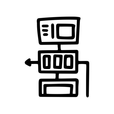 web sitesi haritası çizimi basit simge