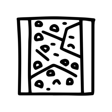 tırmanma duvarı çizgisi vektör karalama basit simge