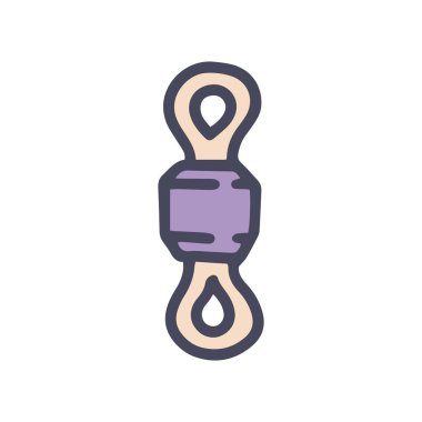 balıkçılık döner renk vektör karalama basit simge