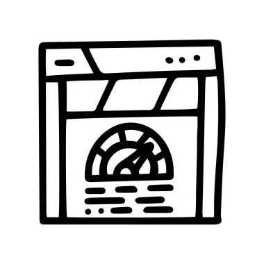 websitesi yükü hız çizgisi vektör karalaması basit simge